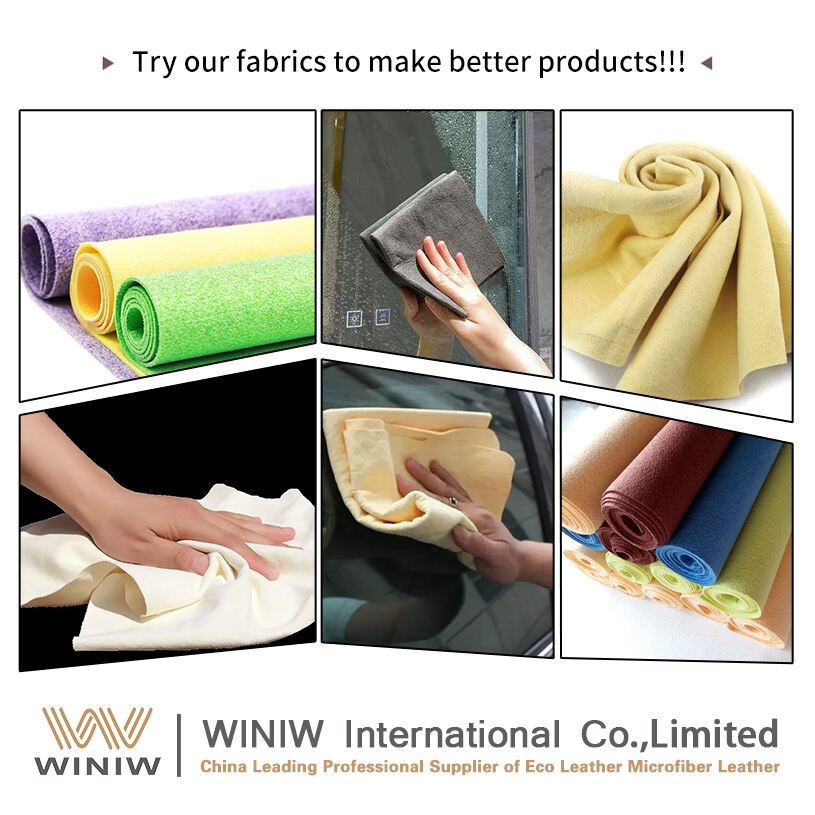 0.4mm Anti-Mildew And Yellow Making Car Cleaning Cloth Chamois Material factory