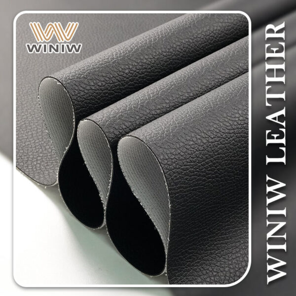 0.6mm Black Absorbs Shock Imitation Leatherette PVC Material