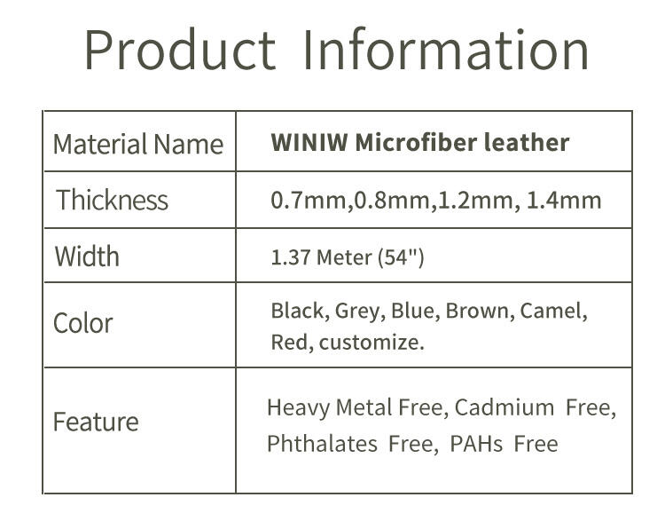 0.6mm Making Safety Gloves Artificial Micro-Suede Pu Leather supplier
