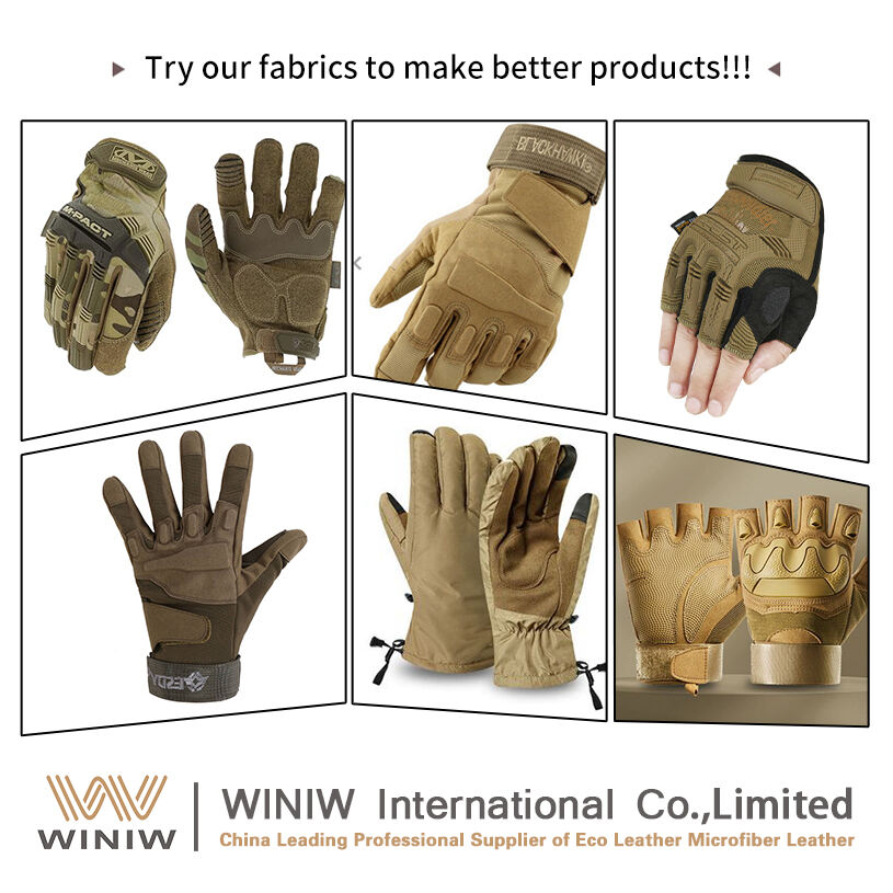 0.6mm Making Safety Gloves Artificial Micro-Suede Pu Leather supplier
