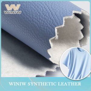 0.6mm Velvety Synthetic Leather PU Leather Material for Garment