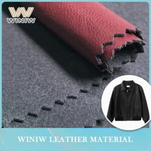 0.6mm Windproof Recyclable Synthetic Leather for Men’s Utility Jackets