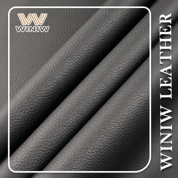 0.8mm Black Absorbs Shock Faux Leatherette PVC Material