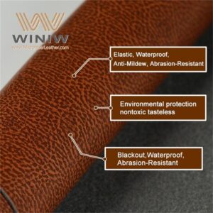 0.8mm High Tear Strength Faux Microfiber Leather For Trade Mark