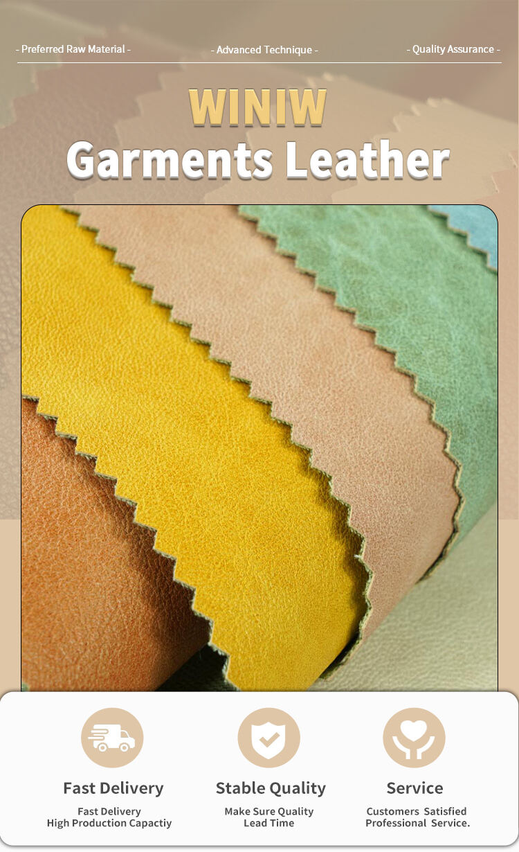 0.8mm Soft And Pliable Texture Garment Synthetic Pu Leather Material supplier