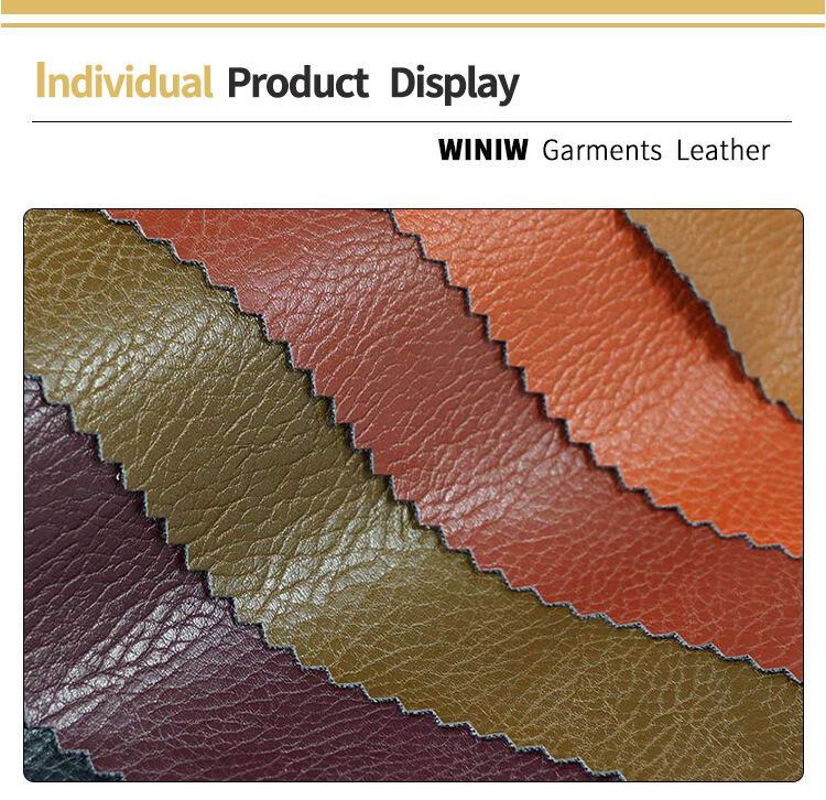 0.8mm Soft And Pliable Texture Garment Synthetic Pu Leather Material factory