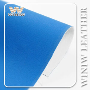 0.8mm Thickness Blue Highly Durable Artificial PVC Leather Fabric