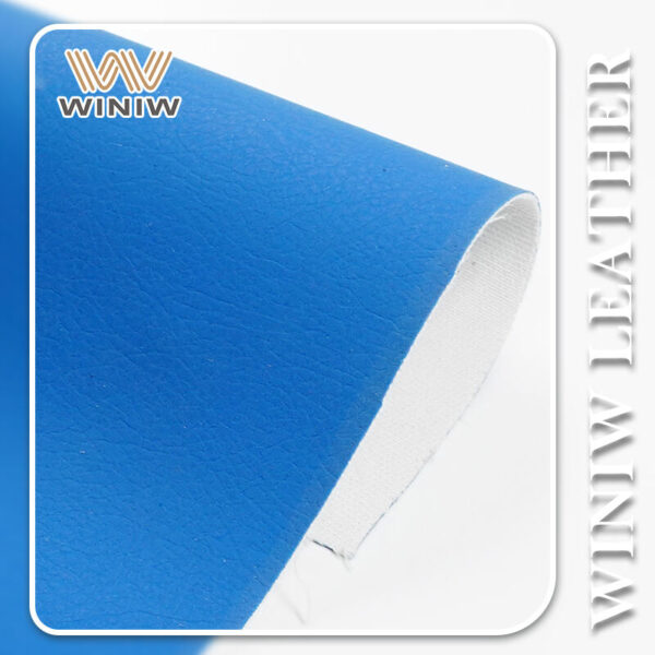 0.8mm Thickness Blue Highly Durable Artificial PVC Leather Fabric