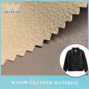 0.9mm Faux Microfiber PU Leather Abrasion Resistant for Garment