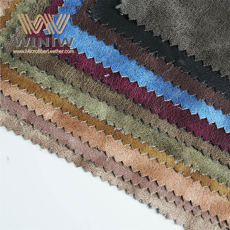 1.0mm Elastic Making Clothing Artificial Microfiber PU Leather Fabric factory