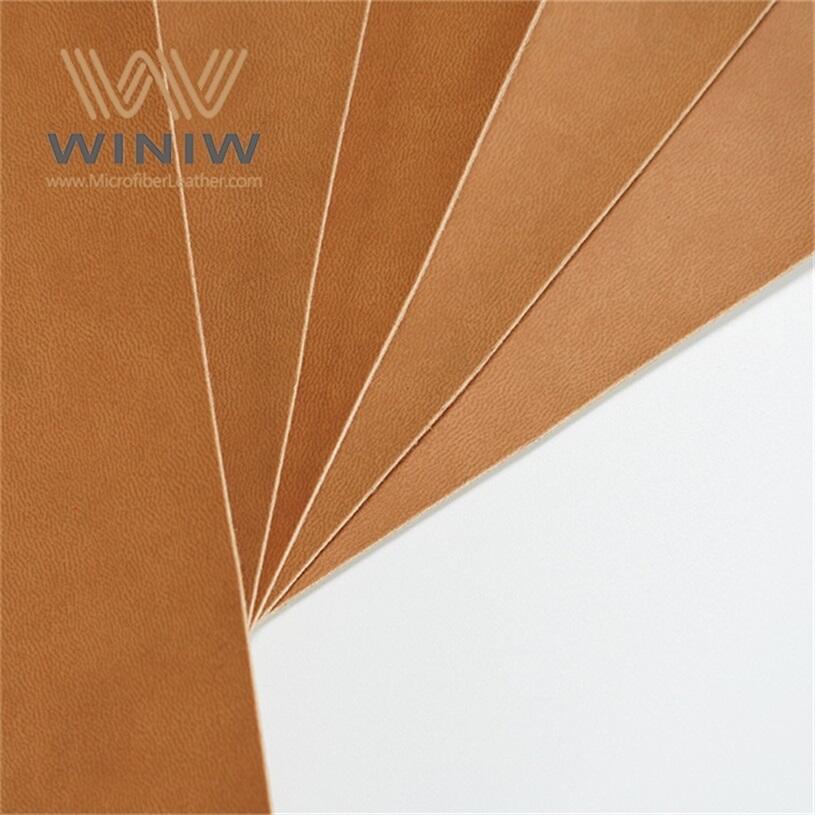 1.2mm High Tear Strength Emboss Leather For Logo Label details