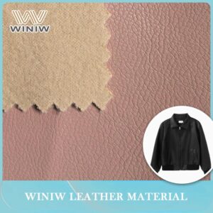 1.6mm Breathable Stretchable Vegan Leather for Women’s Active Jackets