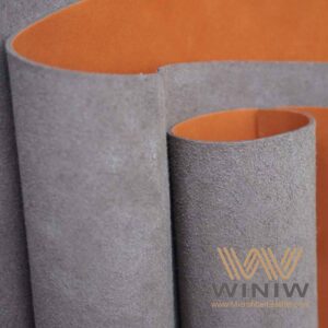 1.6mm Lightweight Breathable And Stable PU microfiber material nubuck for baby shoes