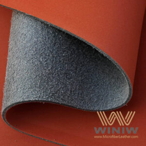 1.8mm Antibacterial Delicate PU Artificial leather nubuck for baby shoes