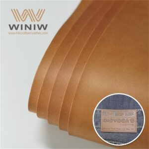1.8mm Scratch-Resistant Making Jeans Label Microfiber PU Leather