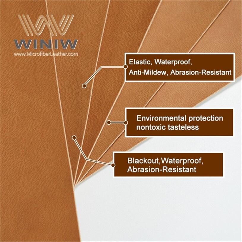 1mm Soild Color Pu Leather Fabric For Making Garment Label manufacture