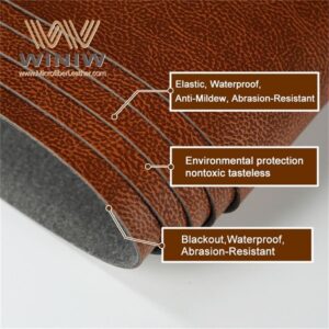 1mm Super Leather Feeling Pu Leather Cloth For Making Garment Label