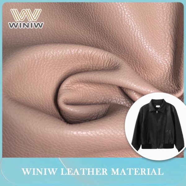 2.0mm Full Leather Surface Vegan PU Leather for Luxury Coats
