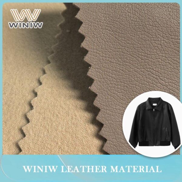 2.2mm Thickness Faux Microfiber Natural Feel PU Leather for Garment