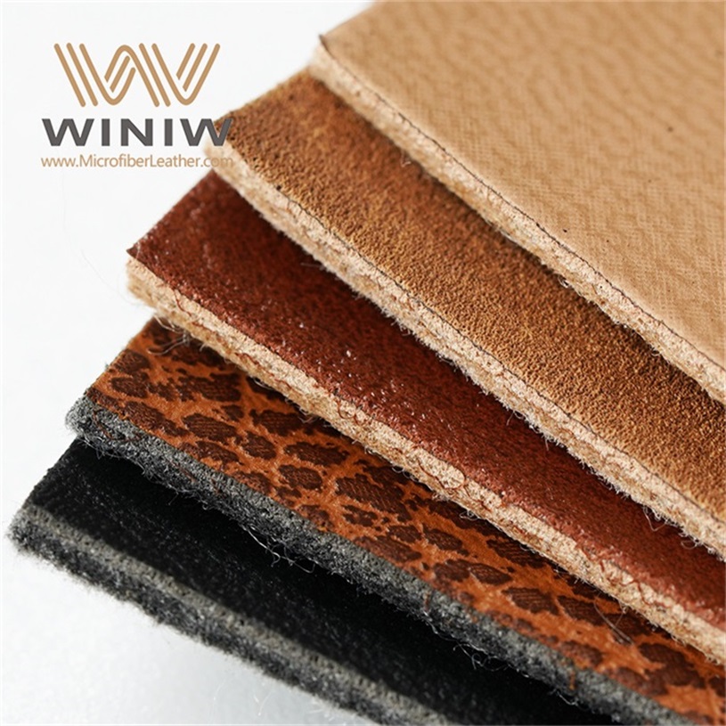 2.mm Strong Durability Custom Logo Label Microfiber Pu Synthetic Leather manufacture