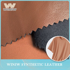 Anti-Mildew Anti-Yellowing Imitation PU Leather Fabric For Garment