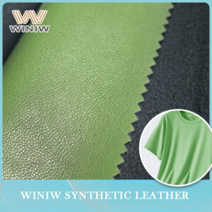 Anti Wrinkle Imitation Leather Fabric For Professional Apparel Mfg