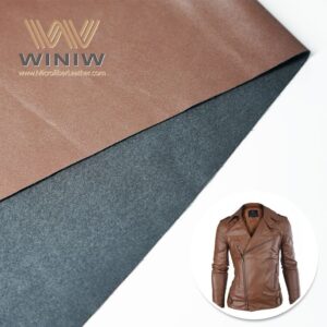 Coat Making Flat Straight Artificial Microfiber Leather Fabric
