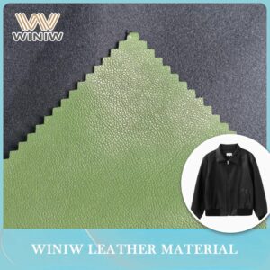 Durable Waterproof PU Leather for Men’s Jackets Lightweight
