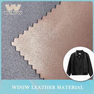 Faux Leather Abrasion Resistant Microfiber PU Leather for Garment