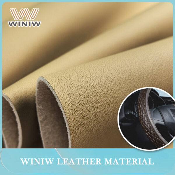 Faux Leather Moisture-Resistant Microfiber Leather for Steering Wheels