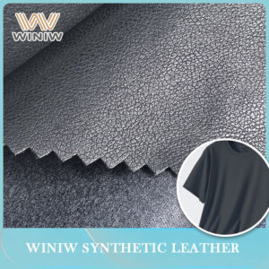 Flat Straight PU Microfiber Leather for Clothing Garments