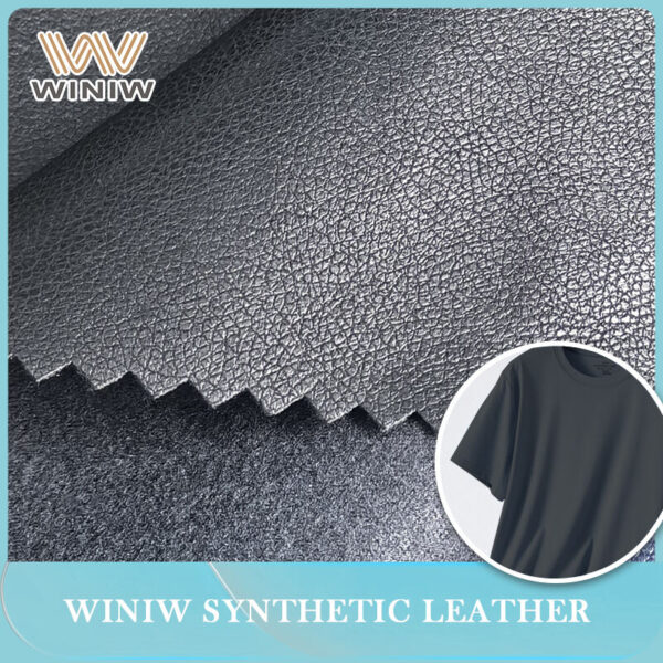 Flat Straight PU Microfiber Leather for Clothing Garments