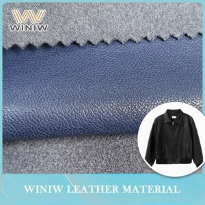 Flexible Durable Faux Leather Polyurethane Leather for Garment