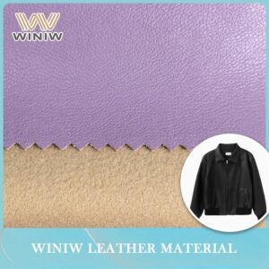 Full Leather Surface Vegan Synthetic Leather for Modern Trench Coats