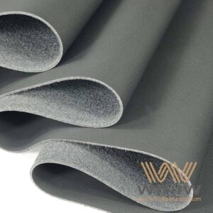 ??Grey Color Flame-Resistant PU Artificial Leather for Furniture??