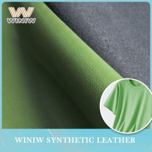 Lightweight Faux Leather Fabric For High End Clothing Production
