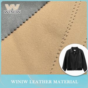 Microfiber PU Vegan Leather with Strong Covering for Apparel Supplier