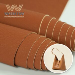 Moisture-Absorbent Vegan Microfiber Material  Leather For Bag Making