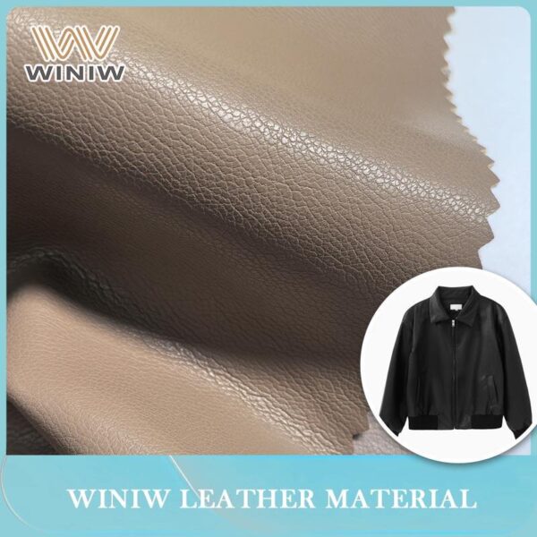 Natural Feel Microfiber PU Leather for Authentic Clothes Fabric