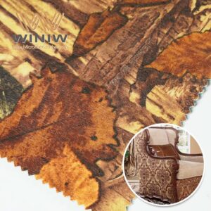 Nonfading Print Fabric Storage Sofa Making Microfiber Leather