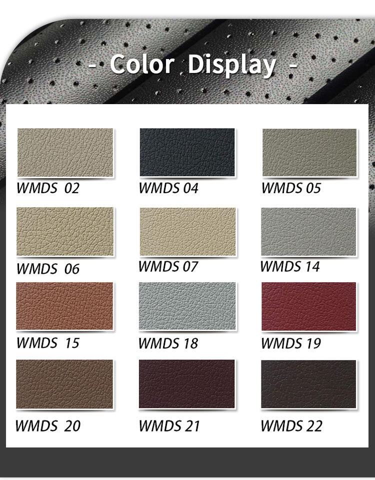 Scratch Resistant Microfiber Perforated Pu Leather Sheet For Car Seat Covers manufacture