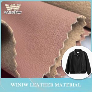 1.8mm Self-Cleaning Vegan Synthetic Leather for All-Weather Jackets