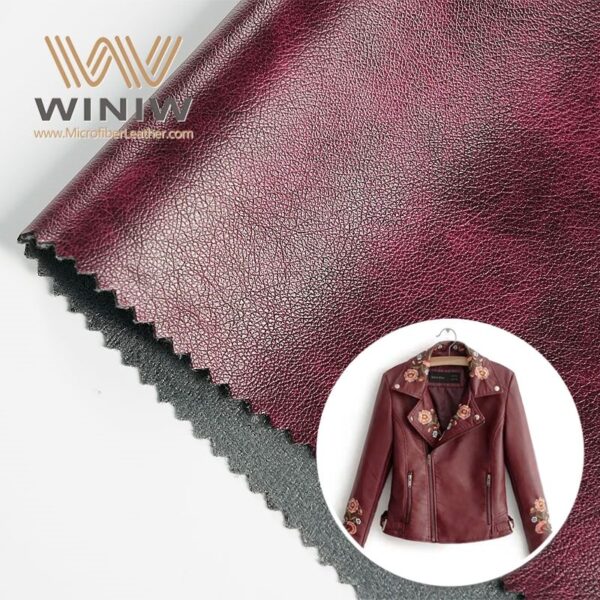 0.8mm Environmentally Friendly Making Clothes Pu Microfiber Leather Material