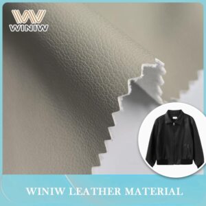 Waterproof Microfiber PU Leather for Apparel Non Absorbent Material